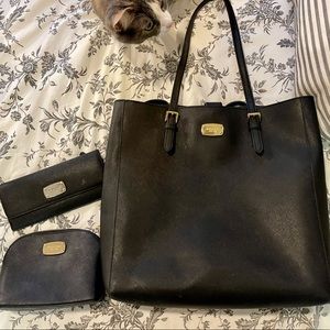 Michael Kors carry all, wallet, & makeup bag.